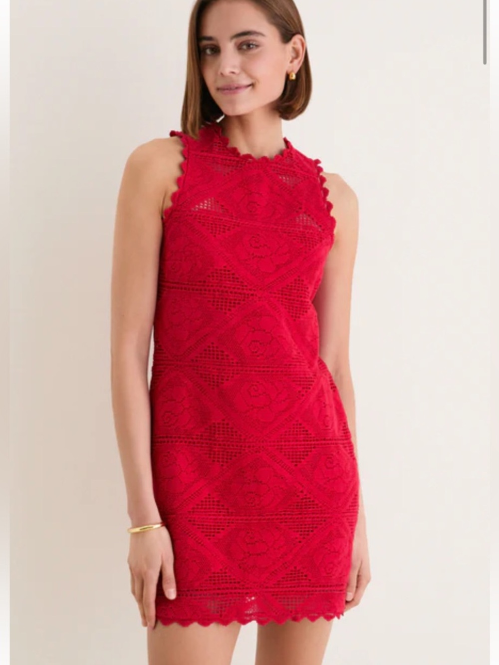 Saylor Irene Tango Red Mini Dress Size Small